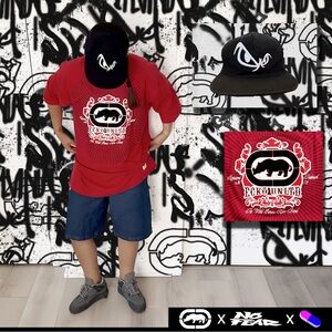 Y2K Skater Outfit Ecko Untld Baggy Tee x No Fear Cap Bundle